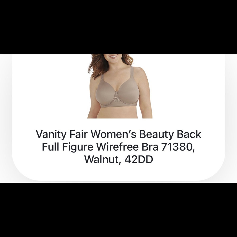NWT Vanity Fair plus size bras-42DD